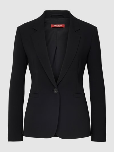 Max Mara Studio Blazer mit Reverskragen Modell 'REFOLO' Black 2