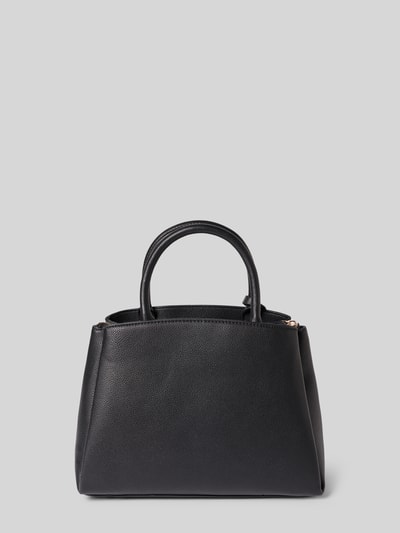 Produktfoto, Handtasche in Leder-Optik Modell 'Isola' von Guess, schwarz, geteiltes Hauptfach, Logo-Detail, glatte Textur