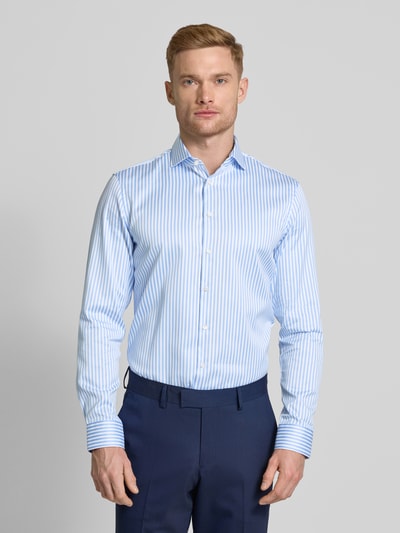 Jake*s Slim Fit Business-Hemd mit Haifischkragen Bleu 4