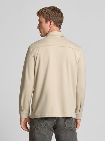 Only & Sons Regular fit overhemdjack met licht structuurmotief, model 'NEWKODYL' Beige - 5