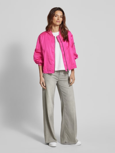 Beaumont Amsterdam Bomberjacke mit Zweiwege-Reißverschluss Modell 'JODY' Pink 1