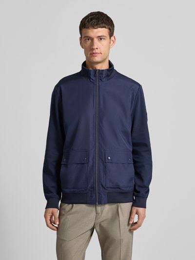Christian Berg Men Sweatjacke mit Stehkragen Marine 4