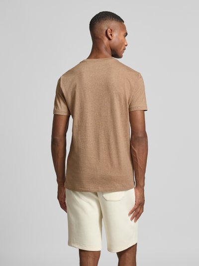 Polo Ralph Lauren T-Shirt mit Logo-Stitching Taupe 5