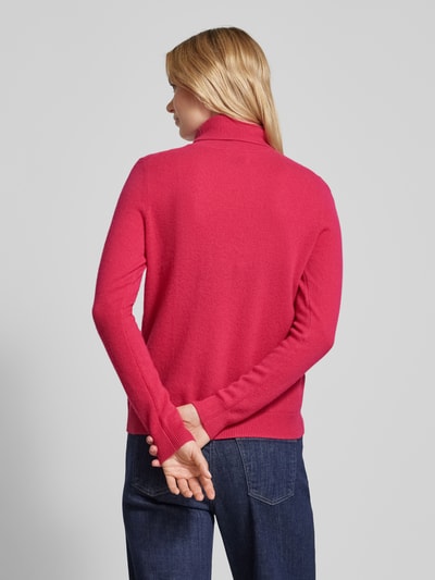 Christian Berg Woman Rollkragenpullover mit gerippten Abschlüssen Rot 5