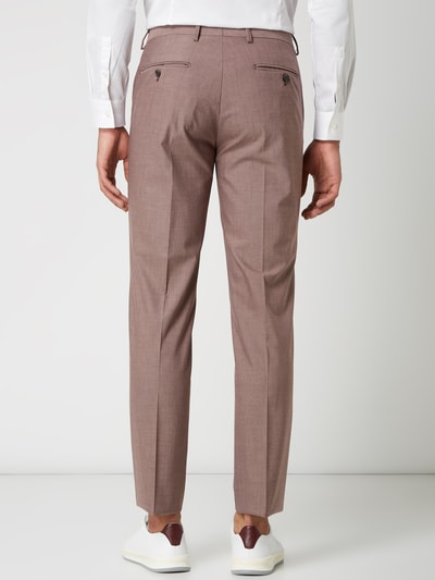 SELECTED HOMME Slim fit pantalon met geweven motief, model 'Logan' Lichtrood - 5