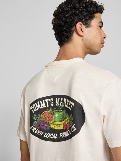 Tommy Jeans relaxed fit T-shirt van puur katoen Offwhite - 3