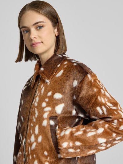 NOISY MAY® Jacke mit Eingrifftaschen Modell 'COLE' Hellbraun Melange 3