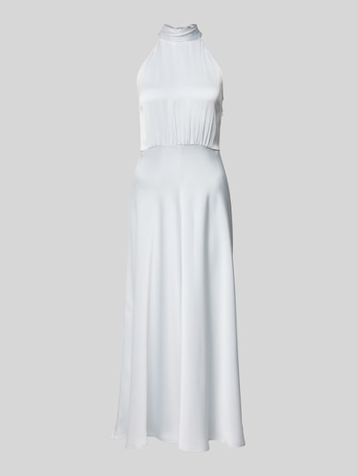 Produktfoto, Midikleid mit Stehkragen Modell 'Rheo' von Samsøe Samsøe in hellem Weiß, ärmellos, tailliert, elastischer Material-Mix, glatte Struktur.