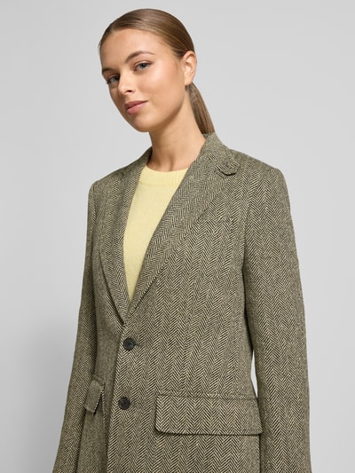 Polo Ralph Lauren Żakiet ze skóry jagnięcej strzyżonej z kołnierzem z połami model ‘HERTIAGE’ Czarny 3