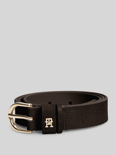 Tommy Hilfiger Gürtel aus echtem Leder mit Logo-Detail Dunkelbraun 1
