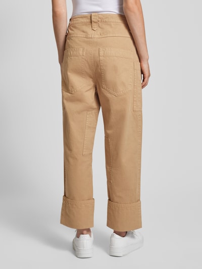 Pepe Jeans Stoffen broek met opgestikte zakken, model 'ANAIS' Beige - 5