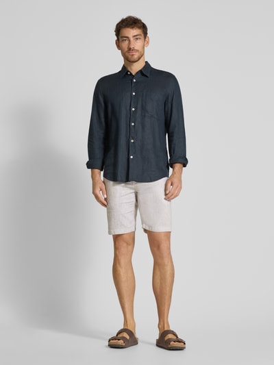 Colours & Sons Regular Fit Leinenshorts mit Gesäßtaschen Beige 1