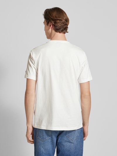 CHAMPION T-Shirt mit Label-Print Offwhite 5