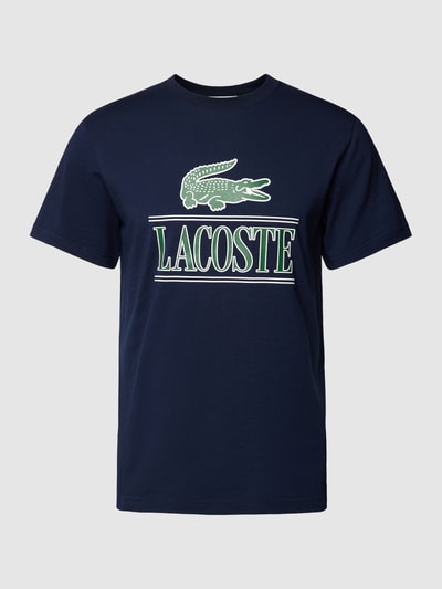 Lacoste T-Shirt mit Label- und Logo-Print Marine 2