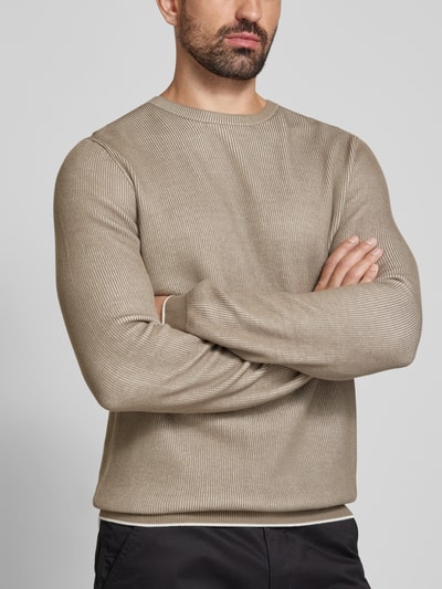 Cinque Gebreide pullover met ronde hals, model 'Basti' Groen - 3