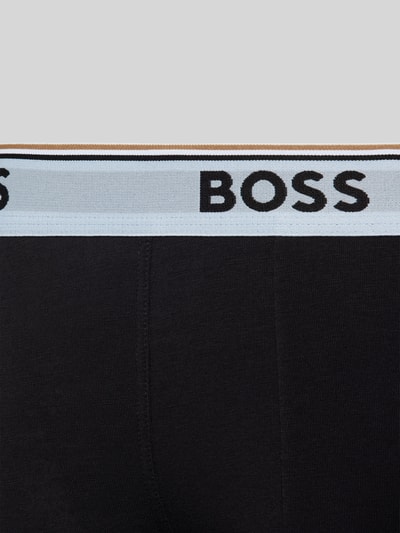 BOSS Regular Fit Trunks mit Baumwollanteil im 3er-Pack Black 2