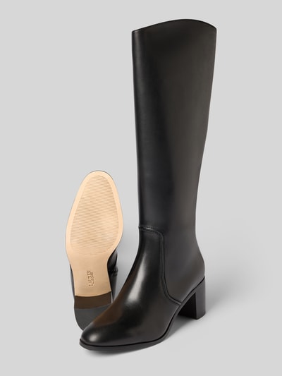 Lauren Ralph Lauren Leren laarzen met ritssluiting, model 'CHARLY' Zwart - 4