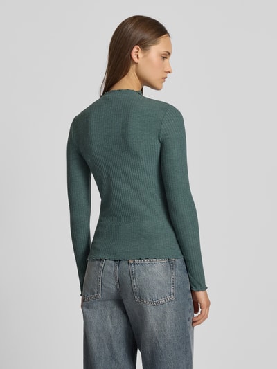 Only Slim Fit Langarmshirt mit Viskose-Anteil Modell 'LEMMA' Schilf 5
