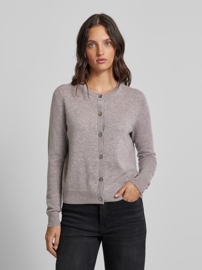 Christian Berg Woman Cardigan met doorknoopsluiting Taupe gemêleerd - 4