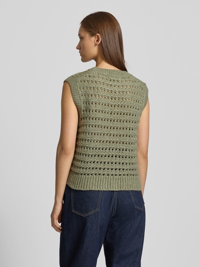 Marc O'Polo Denim Regular Fit Pullunder aus Schurwoll-Mix Khaki 5