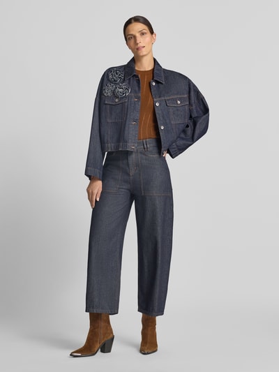 DRYKORN Wide Fit Jeans mit Baumwoll-Anteil Modell 'Derive' Dunkelblau 1