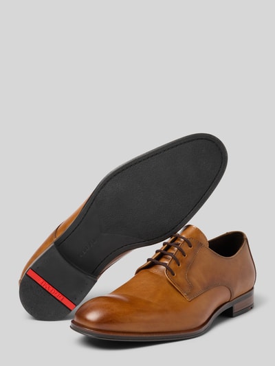 Lloyd Derby-Schuhe aus Leder Modell 'Sabre' Cognac 4