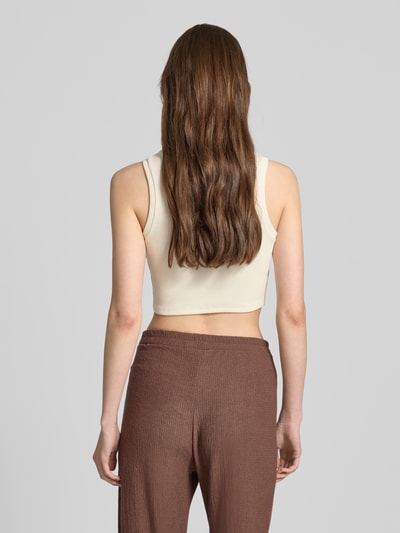 Only Slim fit korte tops van katoenmix, model 'VILMA' Offwhite - 5