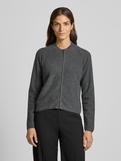 Christian Berg Woman Regular fit jack in gebreide look Middengrijs gemêleerd - 4