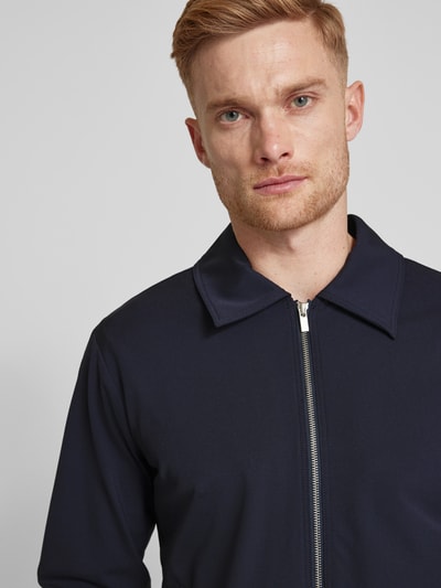 SELECTED HOMME Colbert met deelbare ritssluiting, model 'LIAM' Donkerblauw - 3