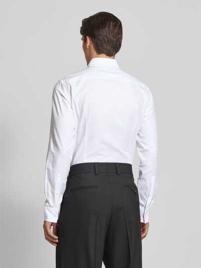 HUGO Slim Fit Business-Hemd mit Knopfleiste Modell 'Kenno' Weiss 5