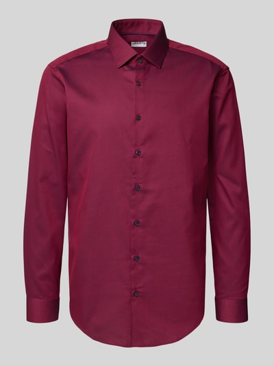 Jake*s Regular fit zakelijk overhemd met kentkraag Roestrood - 2