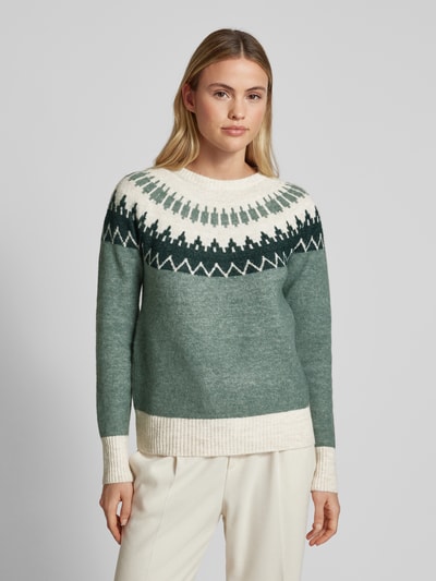 Vero Moda Norweger Pullover Modell 'SIMONE' Schilf 4