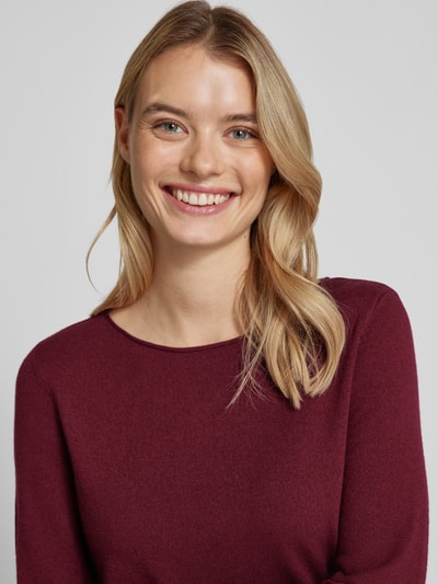 Marc O'Polo Pullover met scheerwol Bordeaux - 3