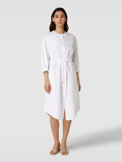 MaxMara Leisure Midi-jurk met tunnelkoord en strikceintuur, model 'SHEREE' Wit - 4