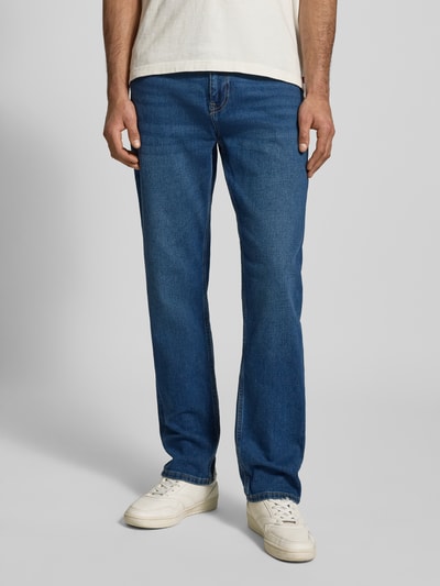 ONLY & SONS Regular Fit Jeans aus Baumwoll-Mix Modell 'WEFT' Jeansblau 4