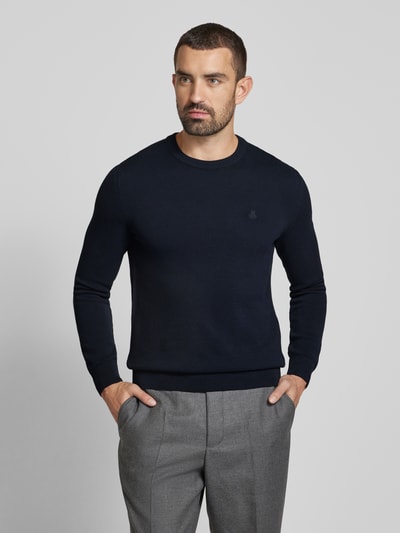 Marc O'Polo Regular Fit Pullover aus reiner Baumwolle  Dunkelblau 4