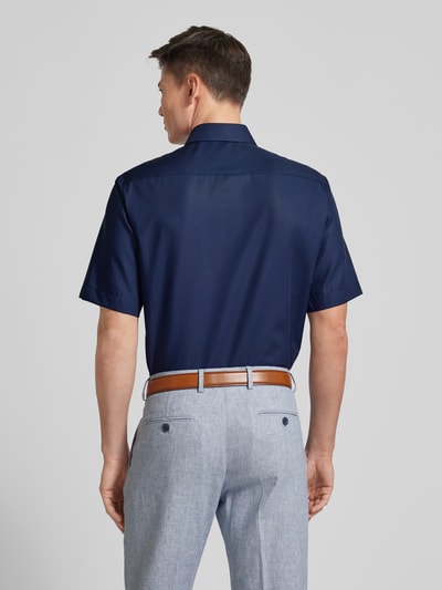 Eterna Comfort fit zakelijk overhemd met kentkraag Marineblauw - 5