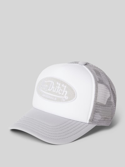 Von Dutch Trucker Cap mit Label-Patch Modell 'TAMPA' Hellgrau 1