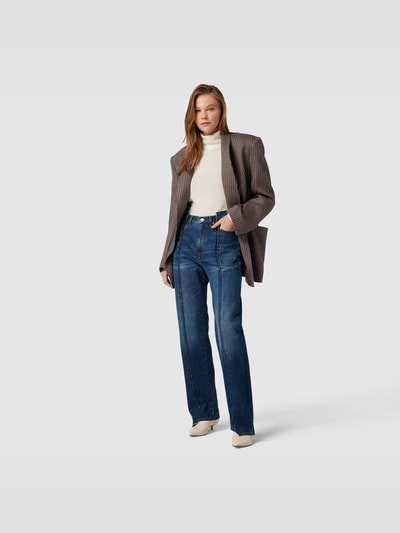 Victoria Beckham Jeans mit Knopf- und Reißverschluss Jeansblau 1