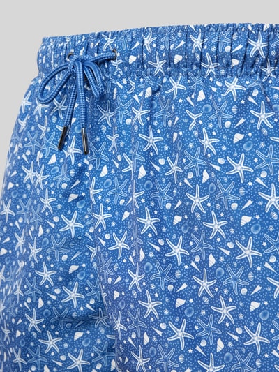 MCNEAL Badehose mit Label-Detail Rauchblau 2