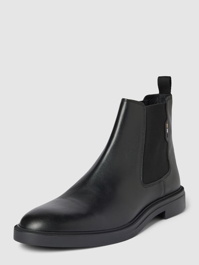 BOSS Chelsea Boots mit Label-Details Modell 'Calev' Black 1