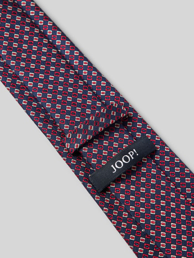 JOOP! Collection Krawat z detalem z logo Ciemnoczerwony 3