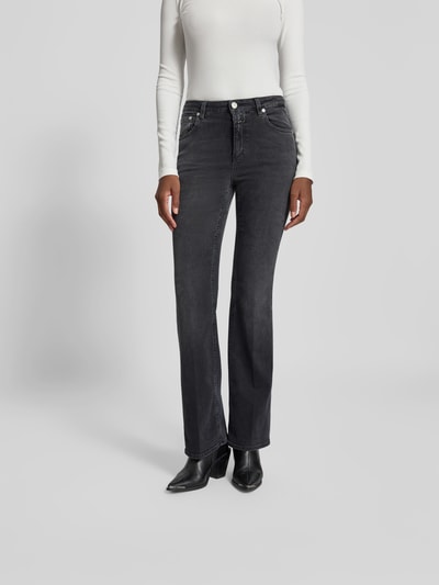 Closed Flared Fit Jeans im 5-Pocket-Design Dunkelgrau 4
