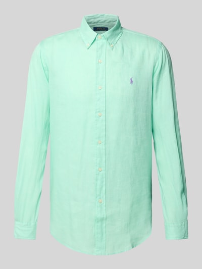 Polo Ralph Lauren Freizeithemd mit Label-Stitching Gruen 2