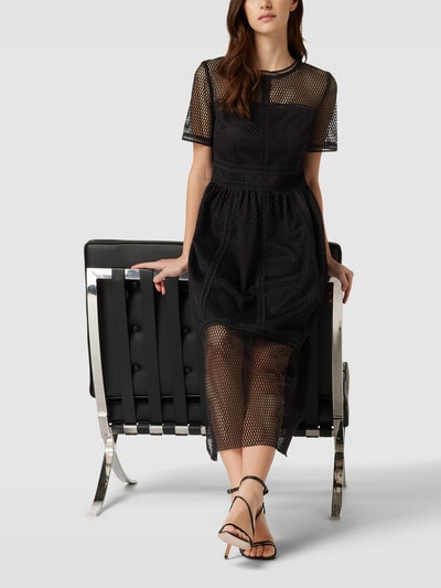 vlam Encyclopedie Handvest APART Maxi-jurk in semi-transparant design in zwart online kopen | P&C