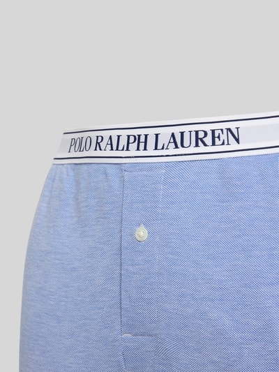 Polo Ralph Lauren Spodnie od piżamy z prostą nogawką i elastycznym pasem z logo Niebieski 2