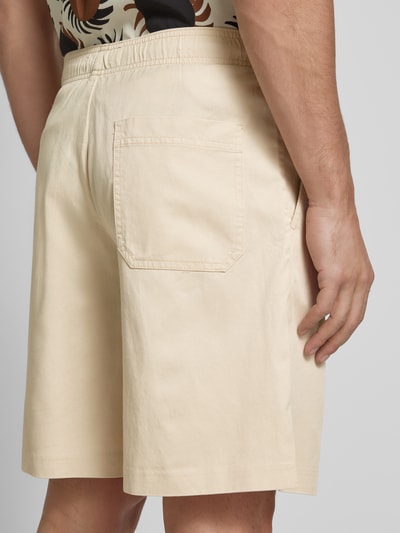 SELECTED HOMME Loose Fit Shorts mit elastischem Bund Modell 'THAIS SUMMER' Offwhite 3
