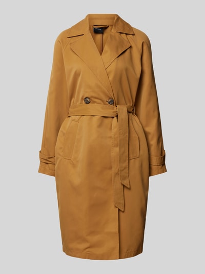 Vero Moda Outdoor Trenchcoat mit Bindegürtel Modell 'LOU' Camel 2