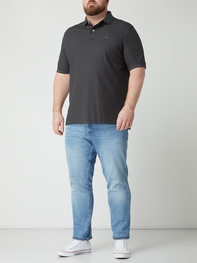 Tommy Hilfiger Big & Tall PLUS SIZE poloshirt - 'Better Cotton Initiative'  Antraciet - 1