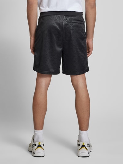 SERGIO TACCHINI Korte broek met labelstitching, model 'NERO' Zwart - 5